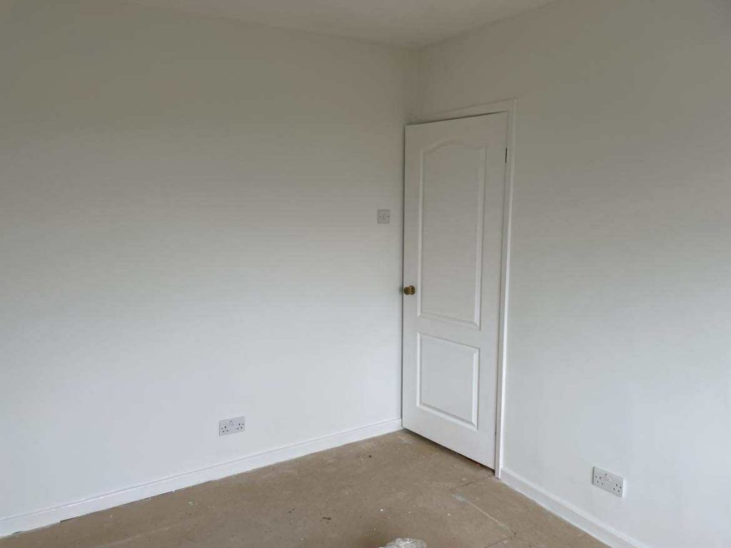 Picture of a wall after lining