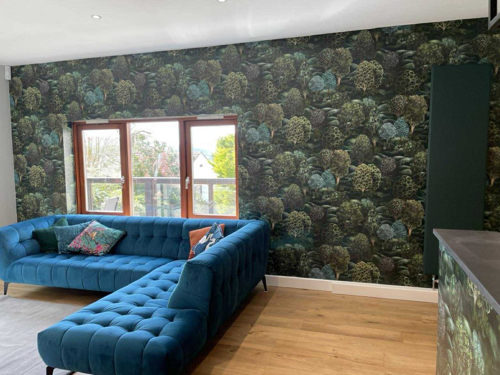 Picture of a Wallpapering job complete