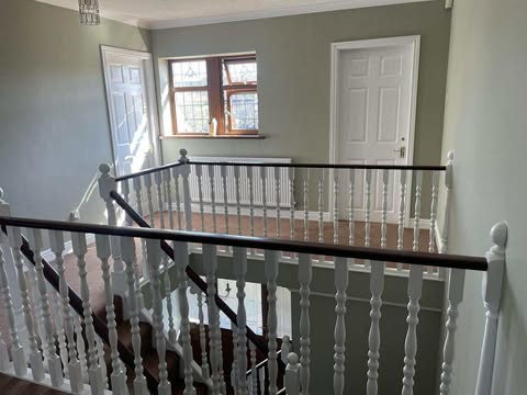A painted staircase